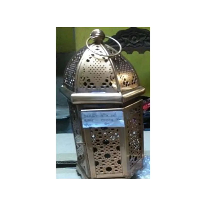 Iron Handicraft Metal Work Bakhoor Dan Lamp Style Copper Design