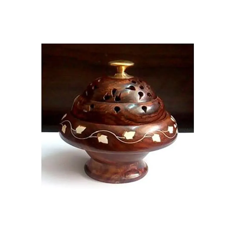 Wooden Handicraft Bakhoor Dan Dome Shape