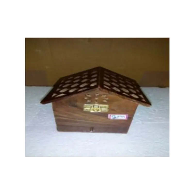 Wooden Handicraft Bakhoor Dan Hut Shape
