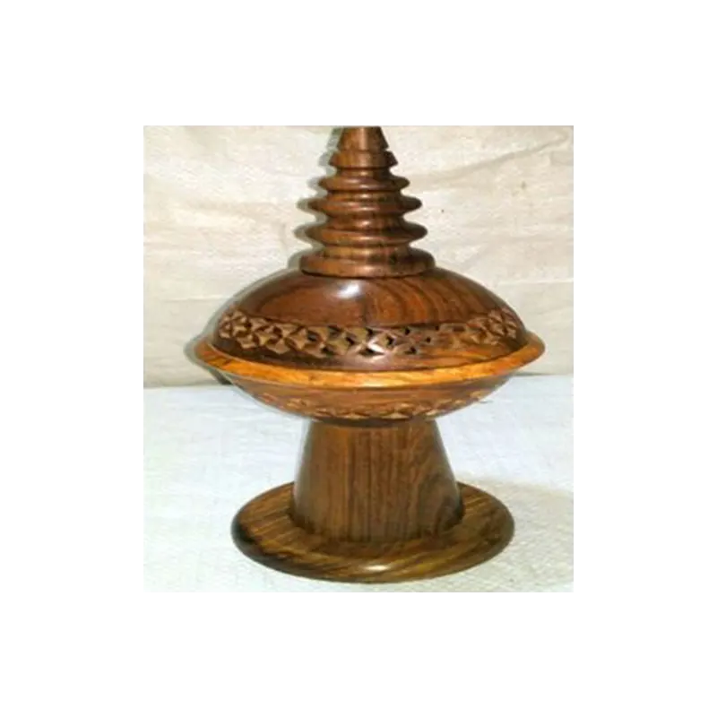Wooden Handicraft Bakhoor Dan Kuwait Tower Shape
