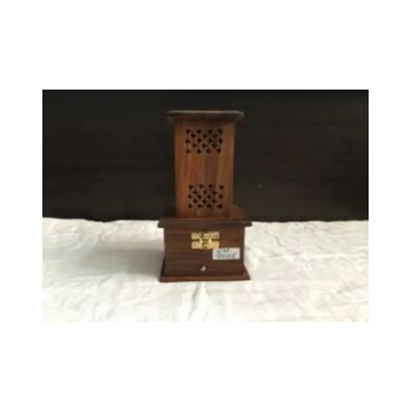 Wooden Handicraft Bakhoor Dan Wind Tower