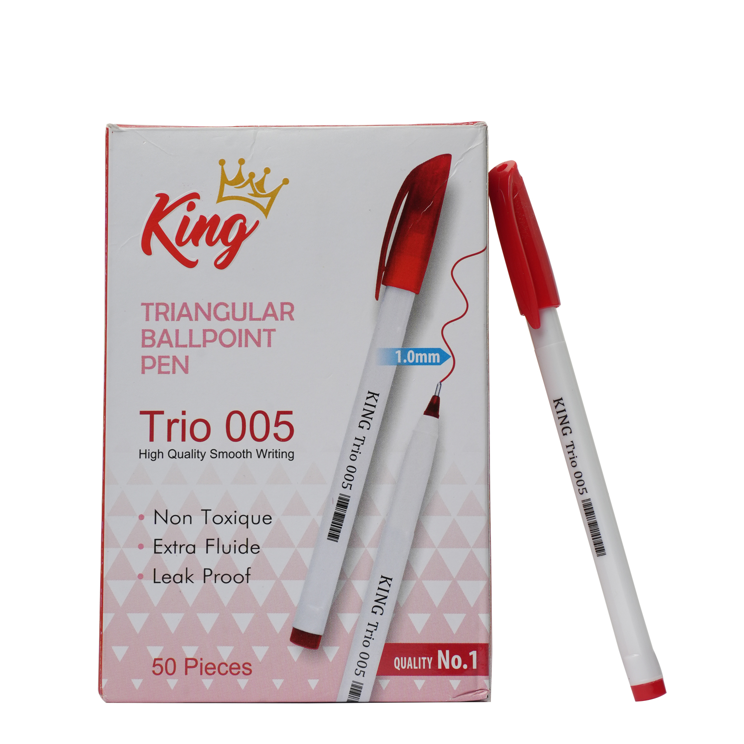 Triangular Ball Point Pen Red