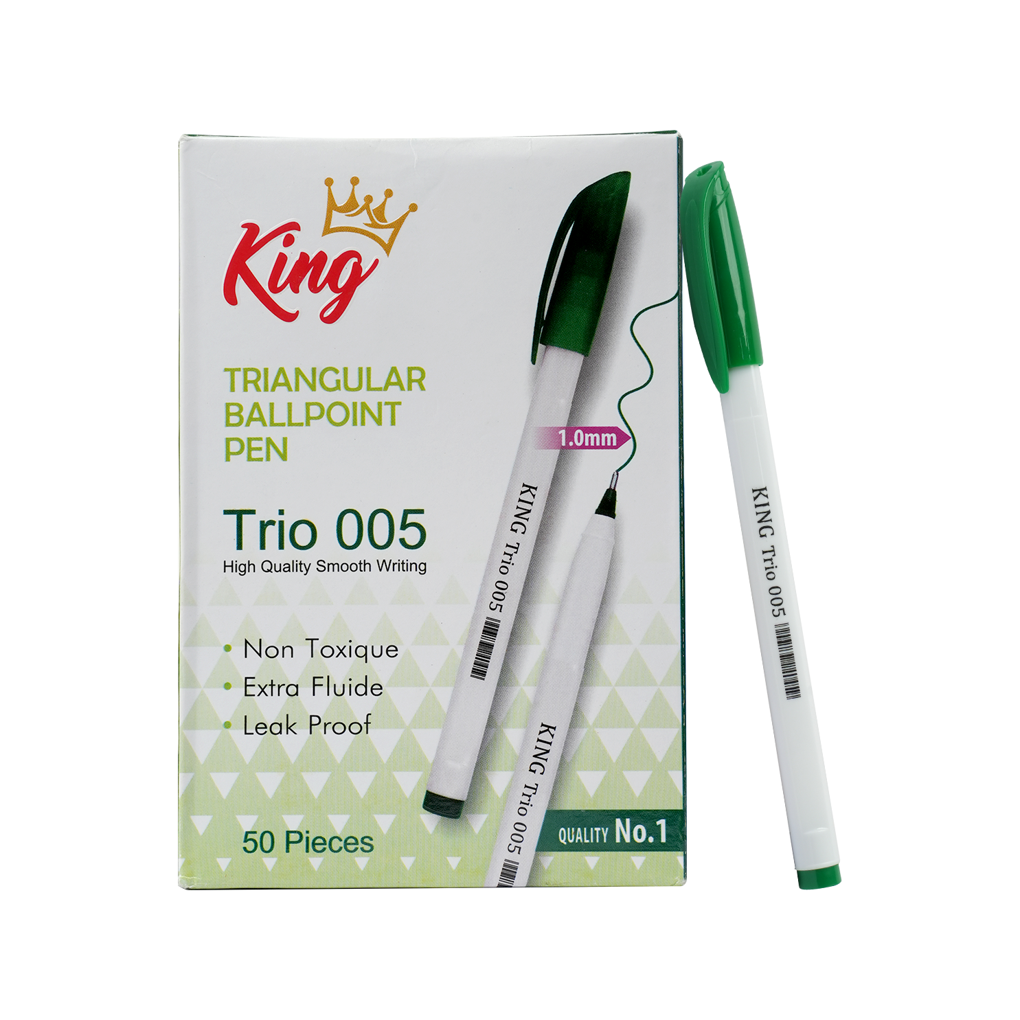 Triangular Ball Point Pen Green
