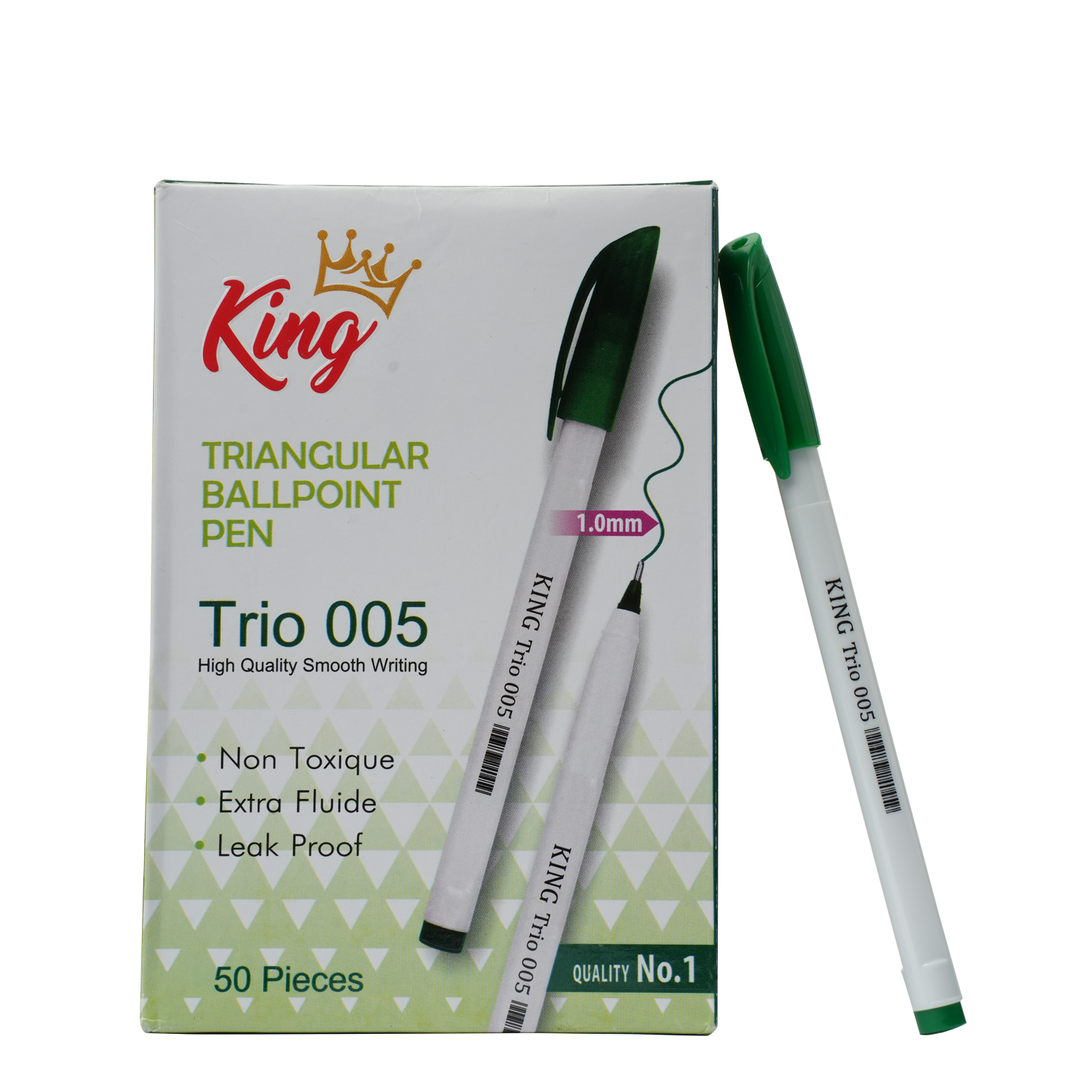 Triangular Ball Point Pen Green