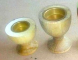 Wooden Handicraft Bakhoor Dan Cup Style Mango Wood Plain