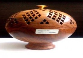 Wooden Handicraft Bakhoor Dan Dome Shape