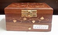 Wooden Handicraft Bakhoor Dan Square Box With Brass Work