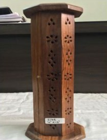 Wooden Handicraft Bakhoor Dan Tower Stand