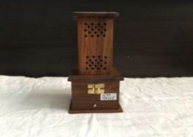 Wooden Handicraft Bakhoor Dan Wind Tower